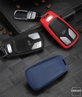 Silikon Schlüssel Cover passend für Audi Schlüssel AX6 blau