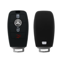 Silikon Schutzhülle / Cover passend für Mercedes-Benz Autoschlüssel M9 schwarz