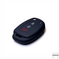 Cover Guscio / Copri-chiave silicone compatibile con Hyundai D7 nero