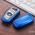 Glossy Silikon Schutzhülle / Cover passend für BMW Autoschlüssel B4, B5 blau