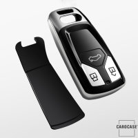 Cover Guscio / Copri-chiave silicone compatibile con Audi AX6 argento