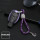 Coque de protection en silicone pour voiture Mercedes-Benz clé télécommande M7 rose