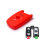 Coque de protection en silicone pour voiture BMW clé télécommande B4 rouge