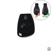 Silicone key fob cover case fit for Mercedes-Benz M3, M4 remote key black