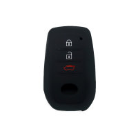 Silicone key fob cover case fit for Toyota T3, T4 remote key black