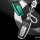 Silikon Leder-Look Schlüssel Cover passend für Audi Schlüssel silber SEK13-AX7-15