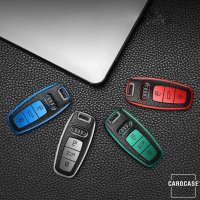 Silicone key fob cover case fit for Audi AX7 remote key red