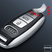 Silicone key fob cover case fit for Audi AX7 remote key red