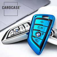 silicona funda para llave de BMW B6, B7 azul