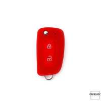 Coque de protection en silicone pour voiture Nissan clé télécommande N1 rouge