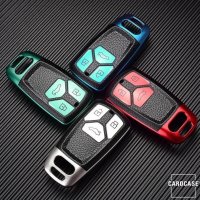 Silicone key fob cover case fit for Audi AX6 remote key rose