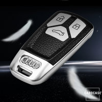 Silicone key fob cover case fit for Audi AX6 remote key blue