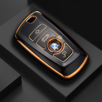 Glossy TPU key cover (SEK18) for BMW keys - black