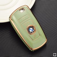 Funda protectora de TPU brillante (SEK18) para llaves BMW - negro