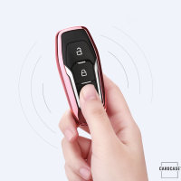 Silicone key fob cover case fit for Ford F3 remote key red