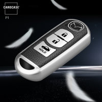 Cover Guscio / Copri-chiave silicone compatibile con Mazda MZ1, MZ2 argento