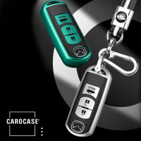 Silicone key fob cover case fit for Mazda MZ1, MZ2 remote key silver