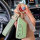 Glossy TPU Schlüsselhülle / Schutzhülle (SEK18) passend für Audi Schlüssel  grün