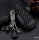 Silikon Carbon-Look Schlüssel Cover passend für Mercedes-Benz Schlüssel schwarz SEK3-M9 (Schutzhülle + Kristall-Anhänger)
