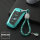 Silicone key fob cover case fit for BMW B4, B5 remote key green