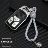 Cover Guscio / Copri-chiave silicone compatibile con Audi AX6 viola