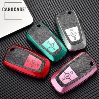 Silicone key fob cover case fit for Ford F8 remote key rose