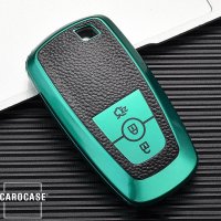 Silicone key fob cover case fit for Ford F8 remote key green