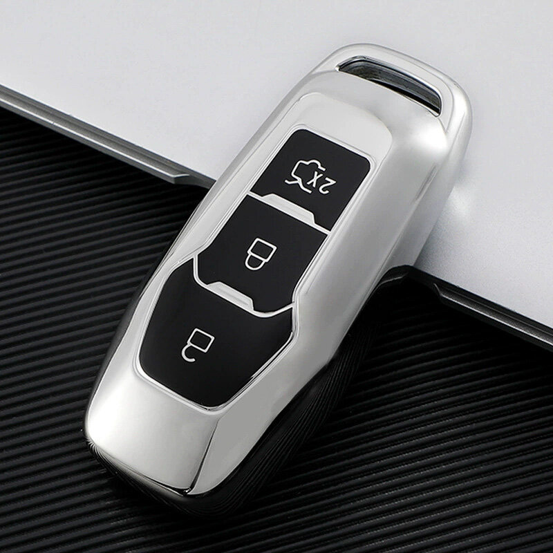 Soft-TPU Hülle für Ford Autoschlüssel (Typ F3) | Carocase Premium Premium Autoschlüssel Schutzhülle - Detailansicht 2