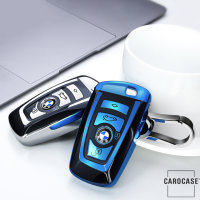 Cover Guscio / Copri-chiave silicone compatibile con BMW B4, B5 blu