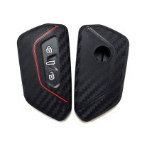 Carbon-Optik Silikon Hülle für Seat / Skoda /...