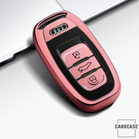 Cover Guscio / Copri-chiave silicone compatibile con Audi AX4 rosa