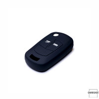 Silikon Schutzhülle / Cover passend für Opel Autoschlüssel OP2 schwarz
