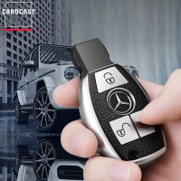 Silicone key fob cover case fit for Mercedes-Benz M7 remote key blue