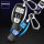 Coque de protection en silicone pour voiture Mercedes-Benz clé télécommande M7 bleu