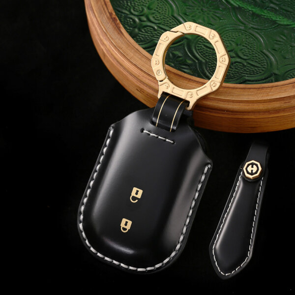 Leder Hülle für Honda Autoschlüssel (Typ H21) | Carocase Premium Premium Schutzhülle Autoschlüssel Case