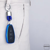 Silicone key fob cover case fit for Ford F5 remote key silver