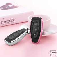 Silicone key fob cover case fit for Ford F5 remote key silver