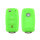 Silicone key fob cover case fit for Volkswagen, Skoda, Seat V2 remote key luminous green