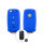 Cover Guscio / Copri-chiave silicone compatibile con Volkswagen, Skoda, Seat V2 blu