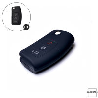 Silicone key fob cover case fit for Ford F1 remote key black