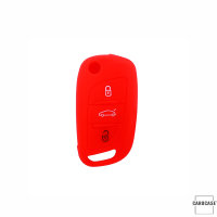 Silicone key fob cover case fit for Citroen, Peugeot P1 remote key blue