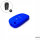 Silikon Schutzhülle / Cover passend für Citroen, Peugeot Autoschlüssel P1 blau