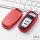 Glossy Silikon Schutzhülle / Cover passend für Audi Autoschlüssel AX4 rot