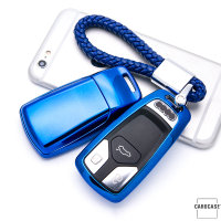 silicona funda para llave de Audi AX6 azul