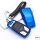Glossy Silikon Schutzhülle / Cover passend für Audi Autoschlüssel AX6 blau