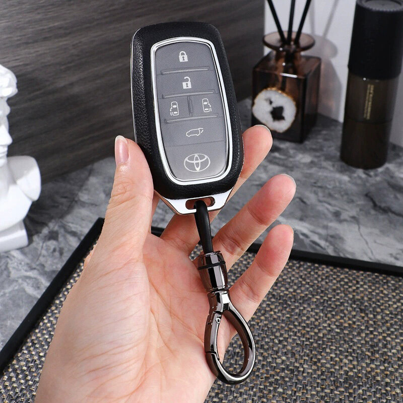 Funda de piel para llaves de coche Toyota (tipo T3) | Carocase Premium Funda de llave de coche protectora carcasa estuche