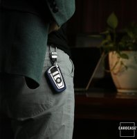 Cover Guscio / Copri-chiave silicone compatibile con BMW B4, B5 rosso