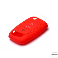 Silicone key fob cover case fit for Volkswagen V8X, V8 remote key rose