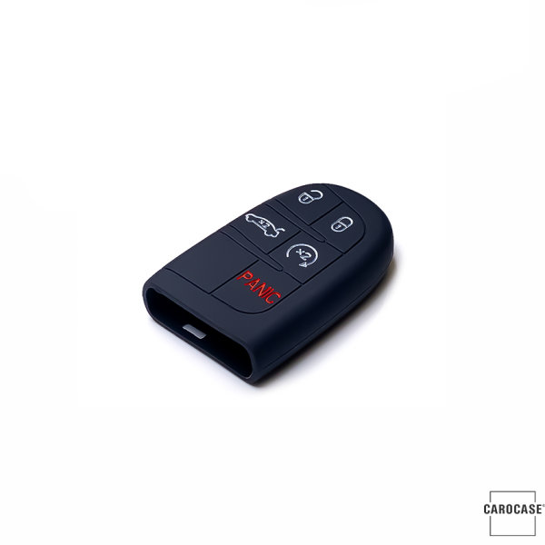 Cover Guscio / Copri-chiave silicone compatibile con Jeep, Fiat J4, J5, J6, J7 nero