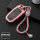 Glossy Carbon-Look Schlüssel Cover passend für Audi Schlüssel rosa SEK14-AX4-10